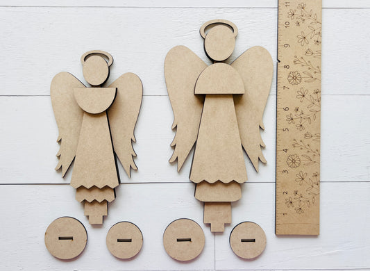 Standing Angel Couple - 8.5" and 10.5"