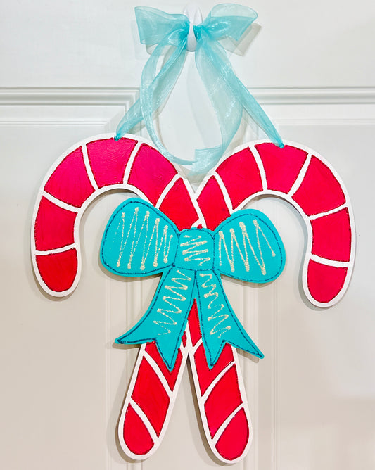 Candy Cane Door Hanger