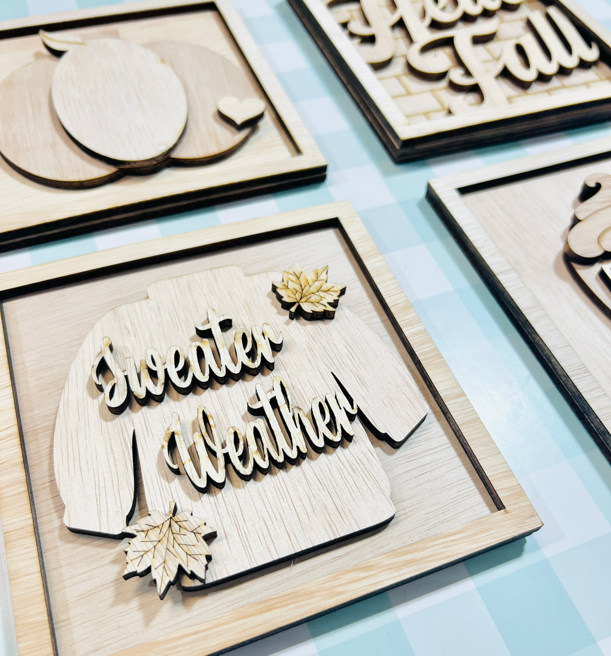 Hello Fall Sign Set DIY KIT - 360
