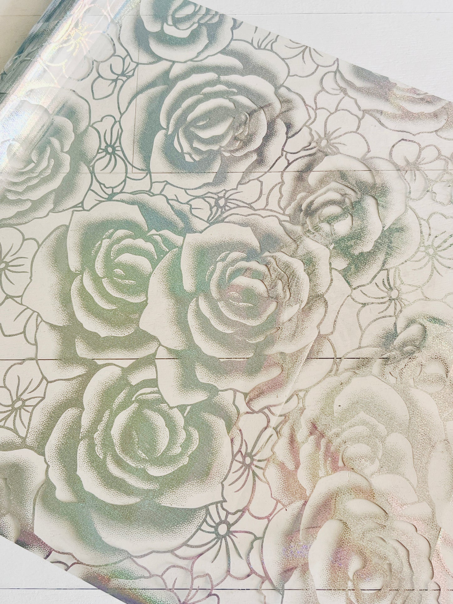 Portia Silver Hologram Foil - Transparent