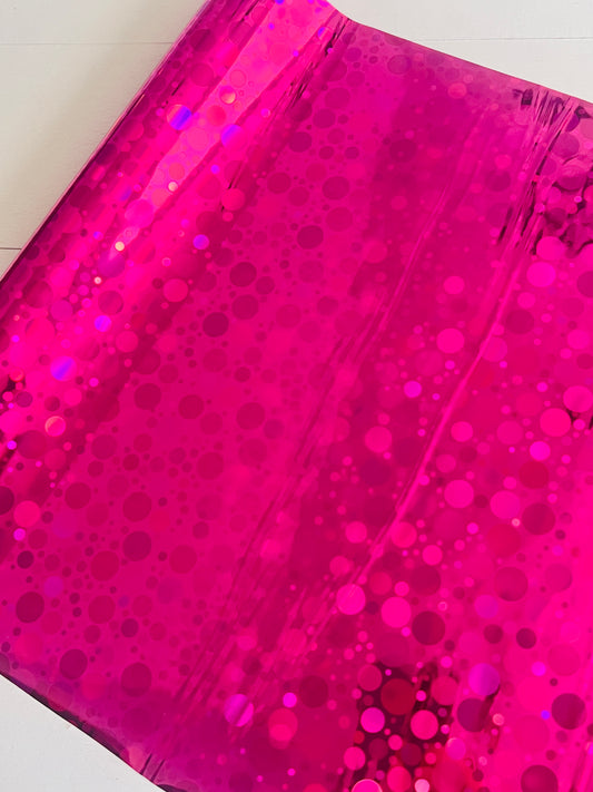Pink Dottie Hologram Foil