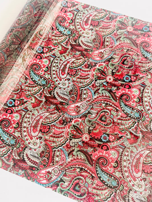 Moxie Paisley Foil - Transparent