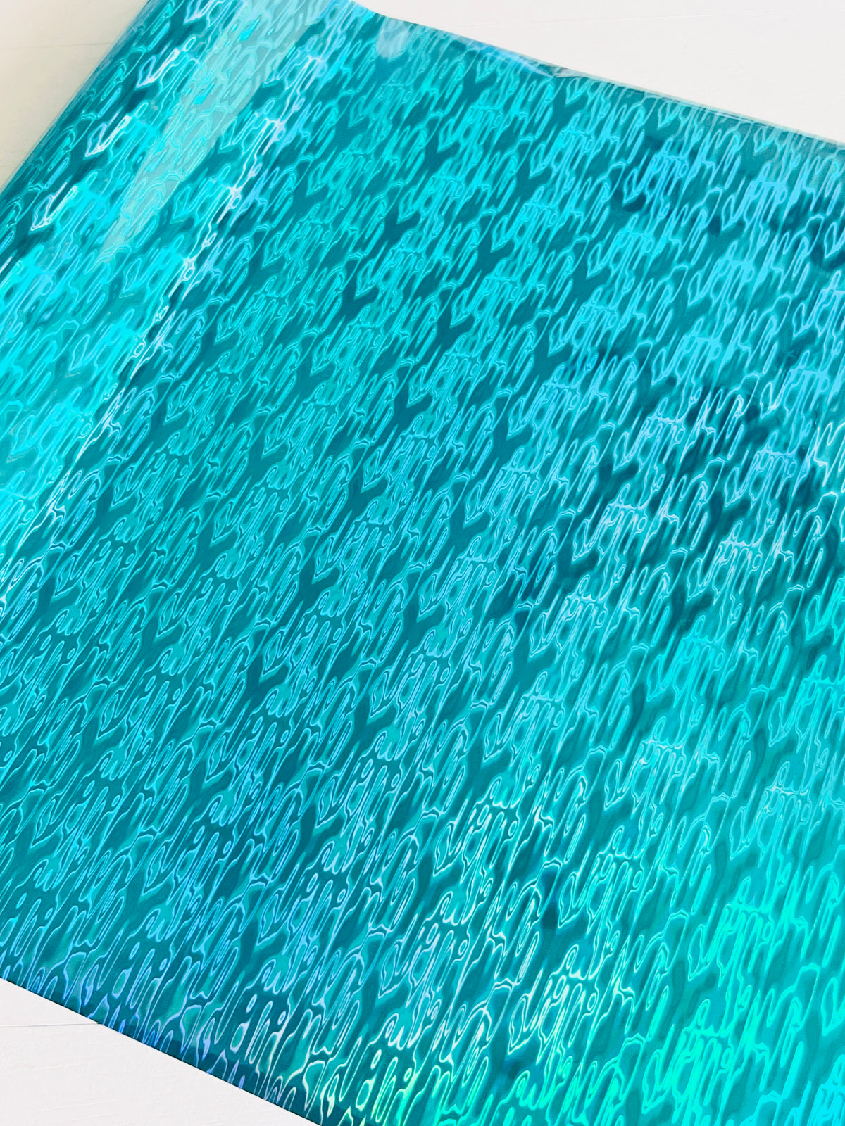 Waterfall - Teal Foil