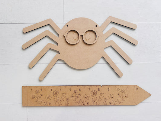 Spider with Glasses Hanger Blank