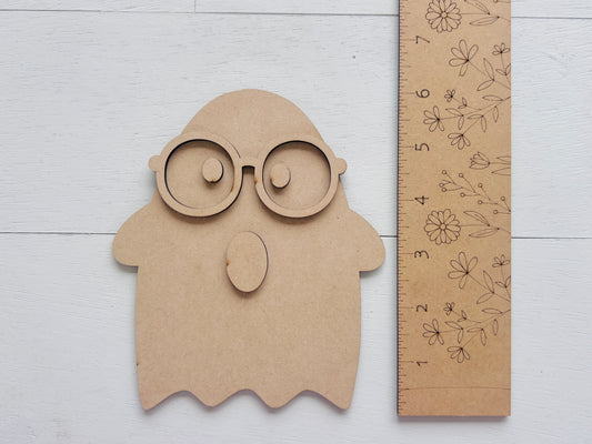 Mini Ghost with Glasses Blank