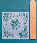 Christmas Bow and Holly Stencil - 545
