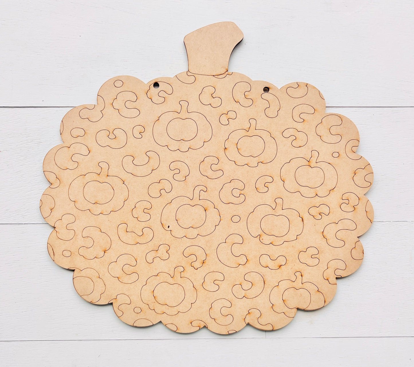 Pumpkin Cheetah Print Door Hanger