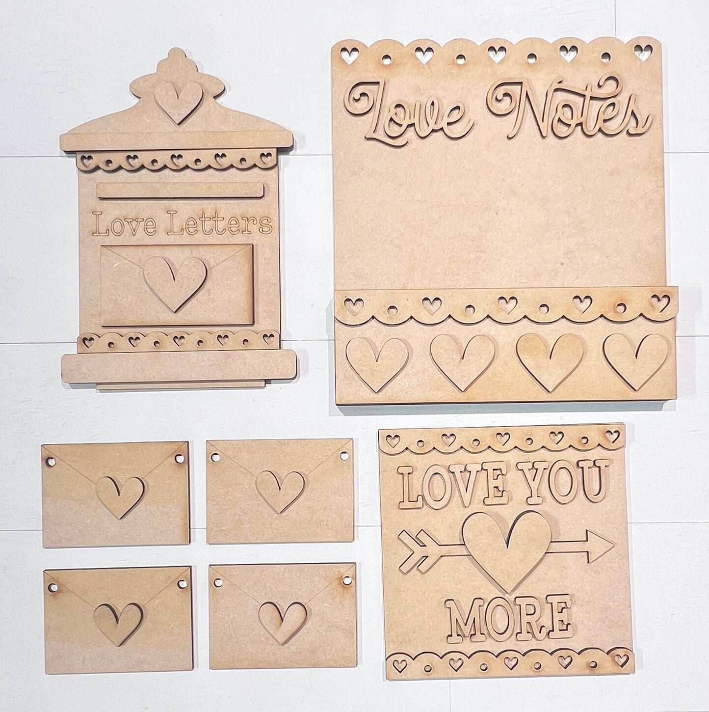 Love Letters Tiered Tray Set Blanks