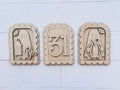 Halloween Scalloped Sign Trio - 358