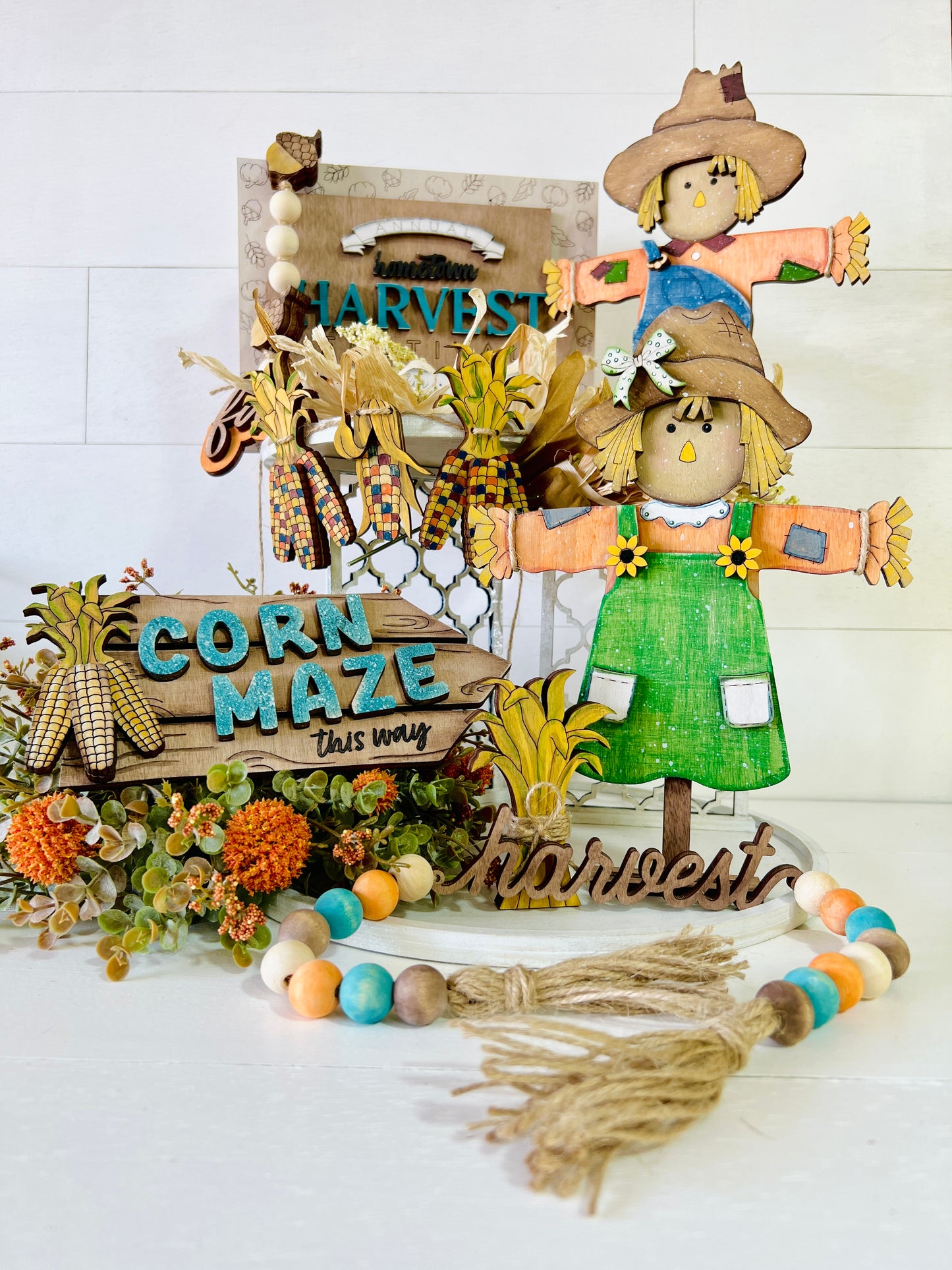 Hometown Harvest Tiered Tray Set WITH Tutorial Videos.