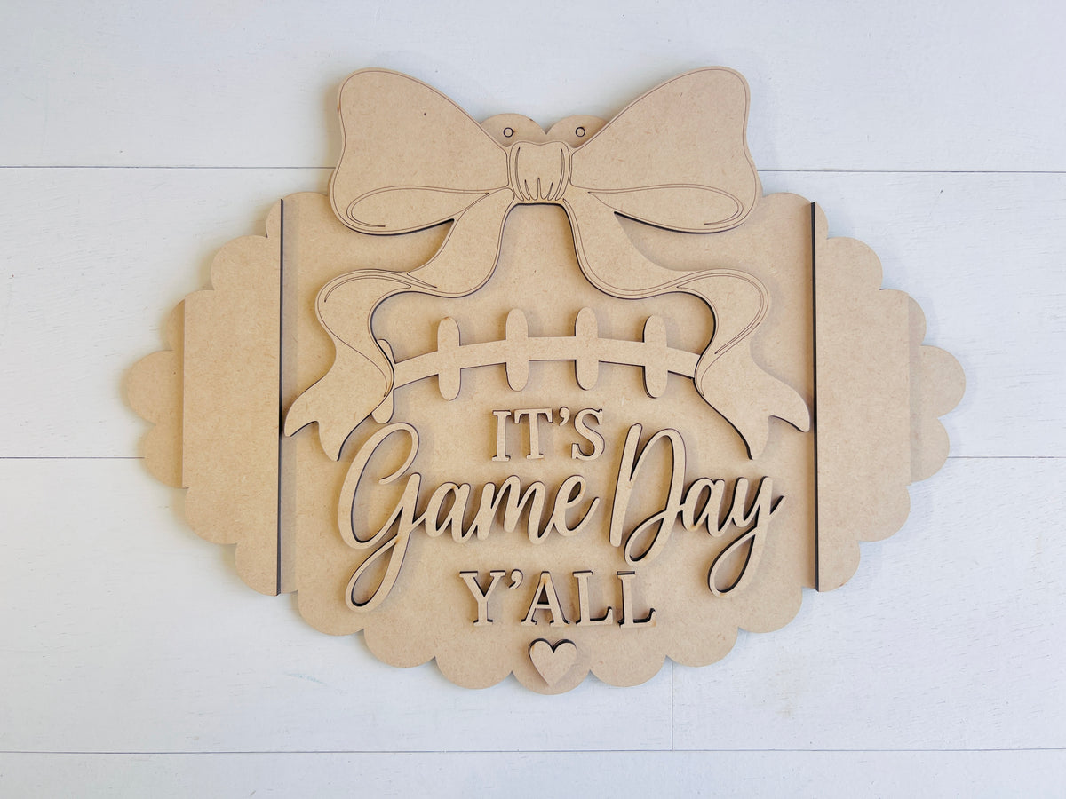 It's Game Day Y'all Door Hanger