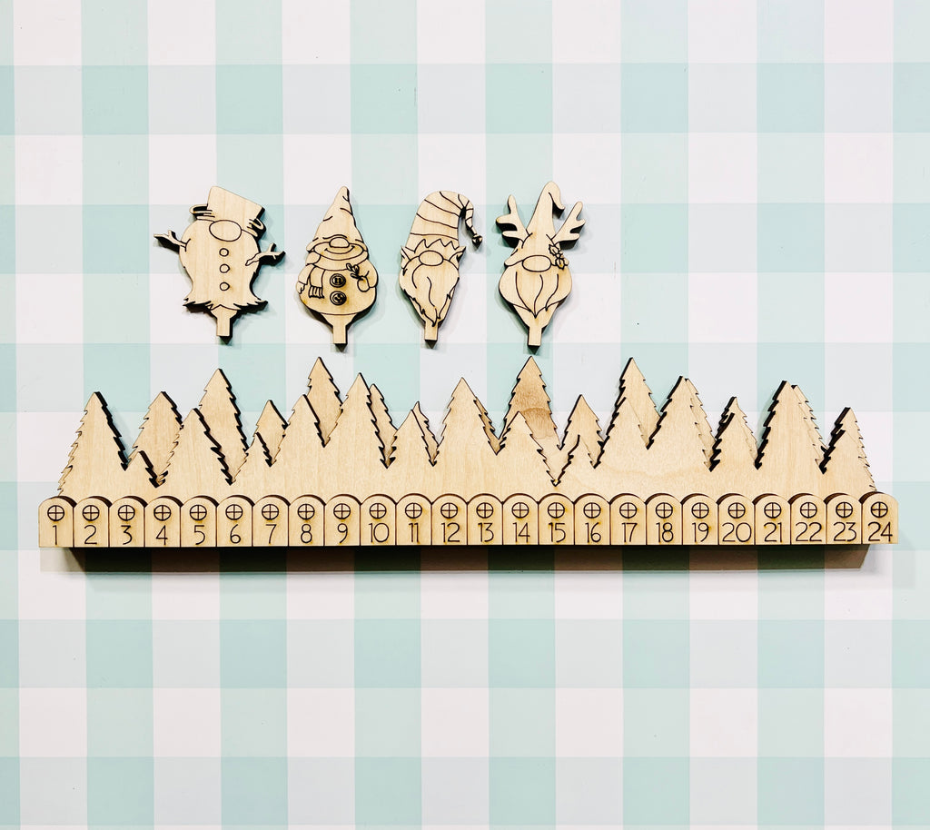 Gnome Christmas Countdown DIY KIT - 125