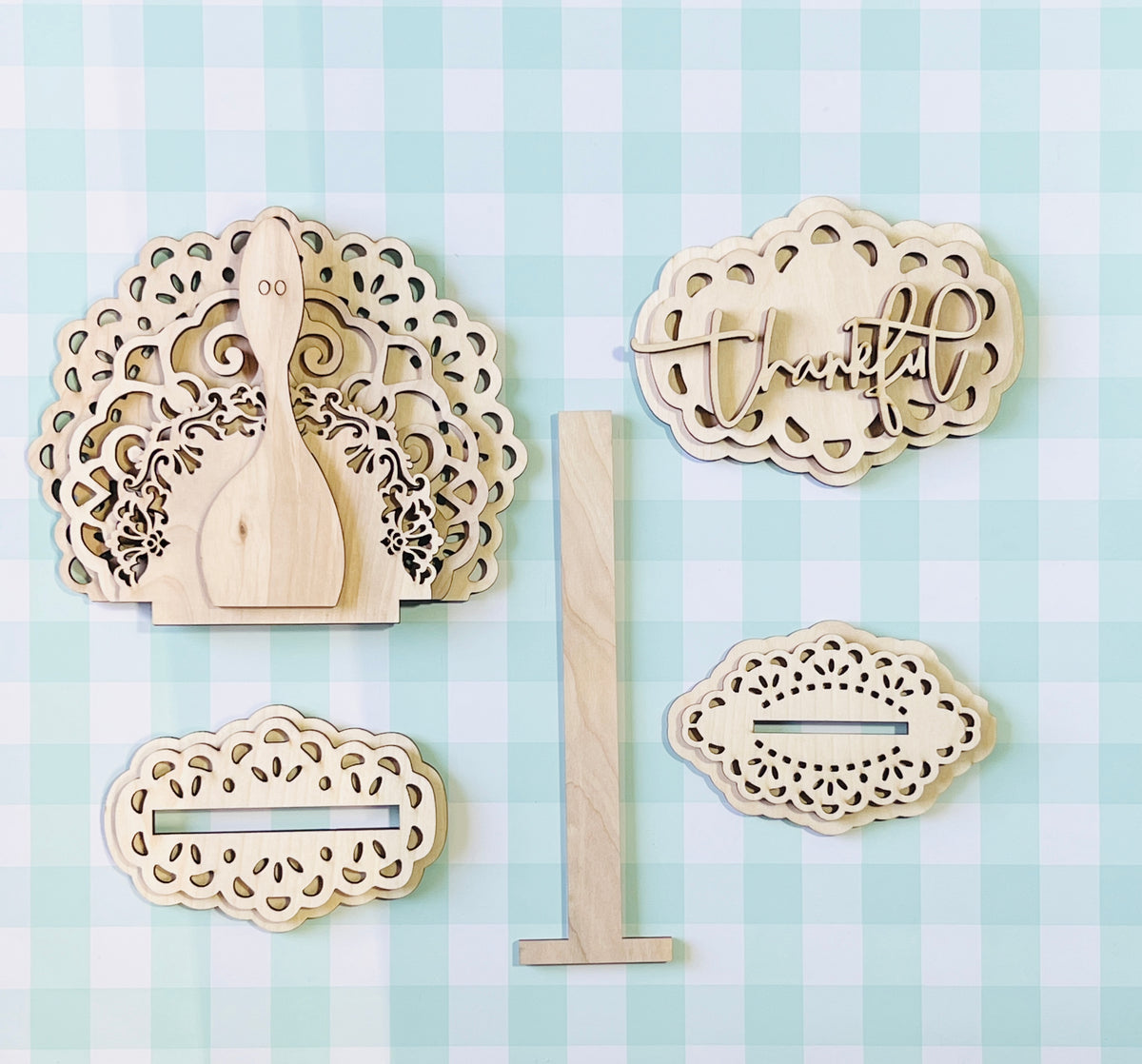 Thankful Doily Turkey DIY KIT - 378