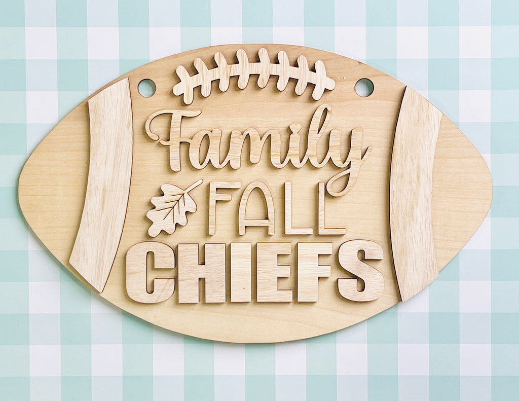 Family Fun Football Door Hanger DIY KIT - 234