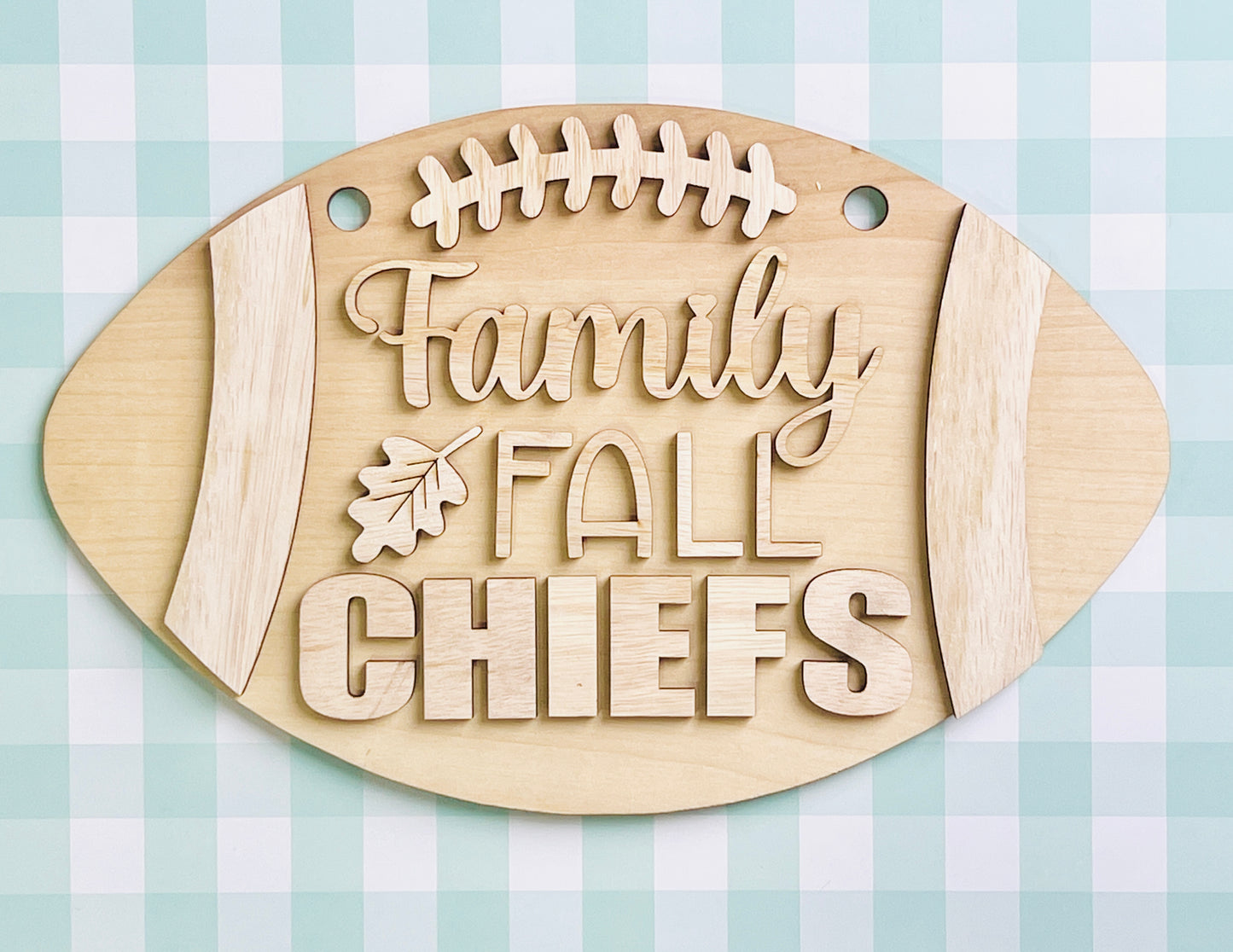 Family Fun Football Door Hanger DIY KIT