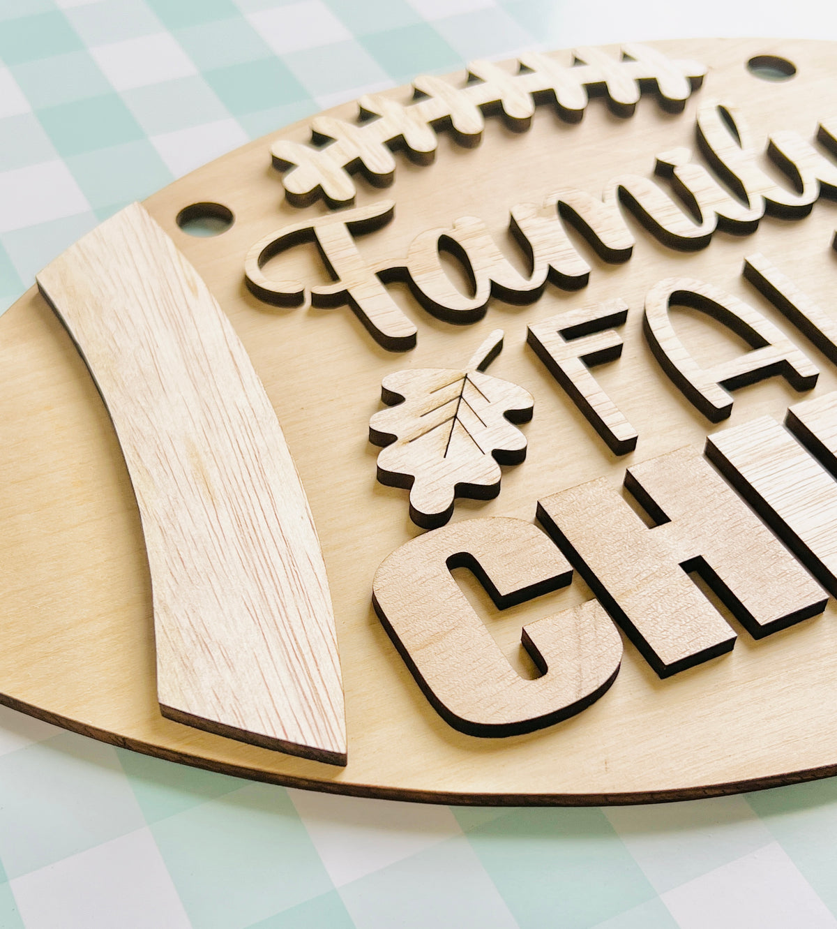 Family Fun Football Door Hanger DIY KIT - 234