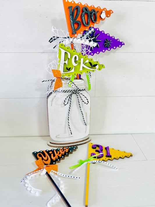 Halloween Pennant Flags DIY KIT