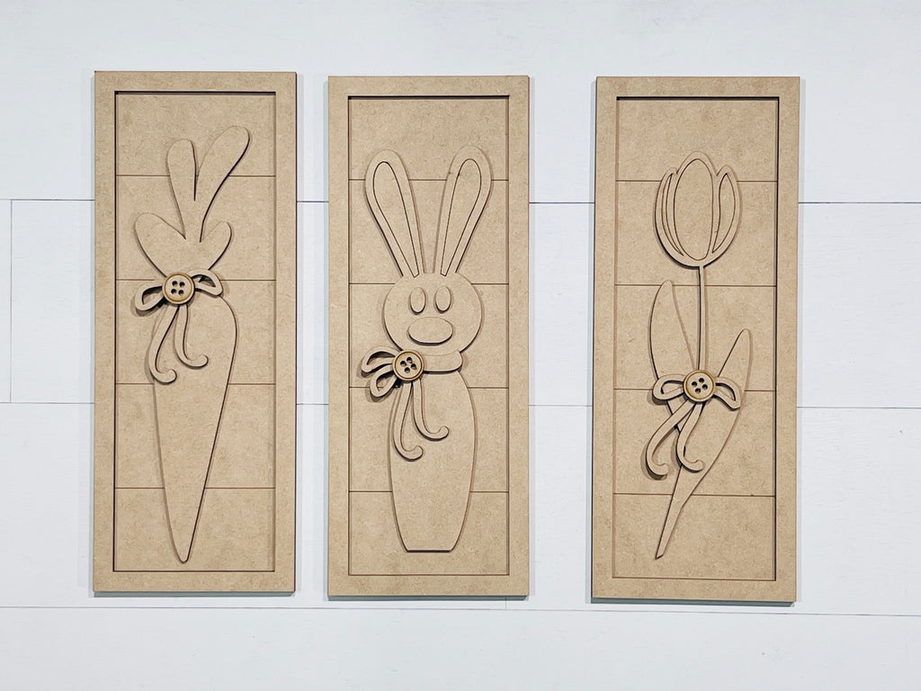 Easter Trio Sign Set BLANKS - 519
