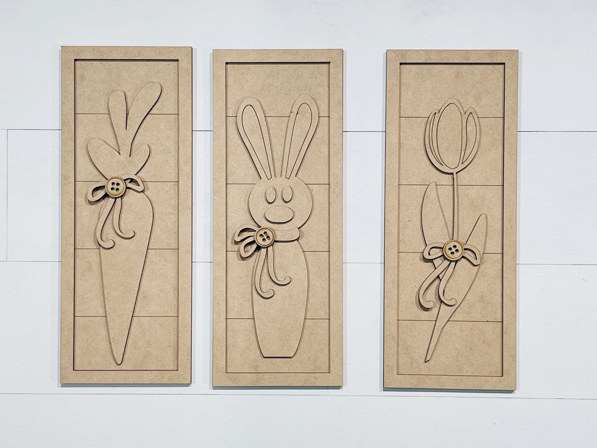 Easter Trio Sign Set BLANKS - 519
