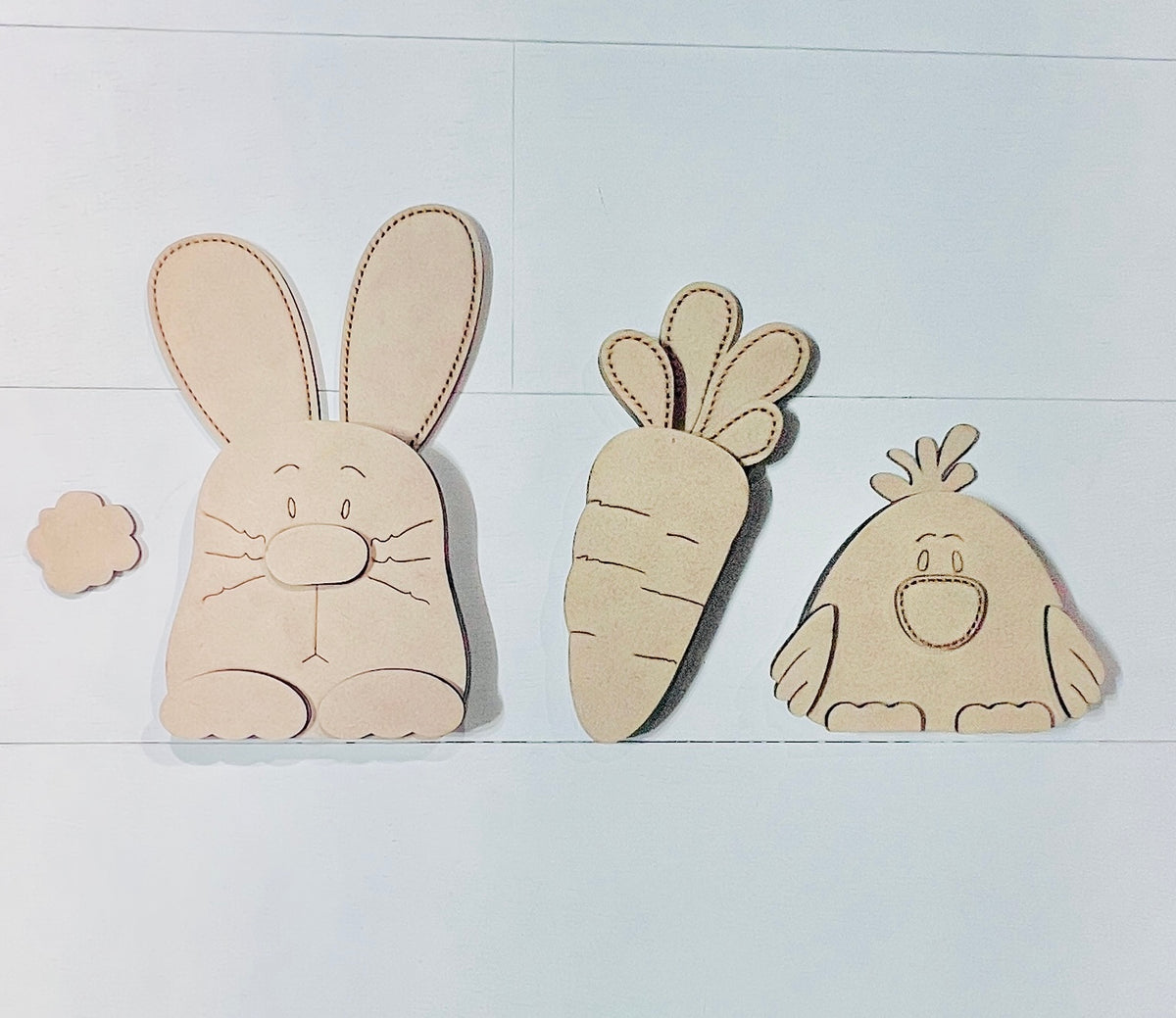 Easter Bunny and Chick Trio DIY BLANK - 511