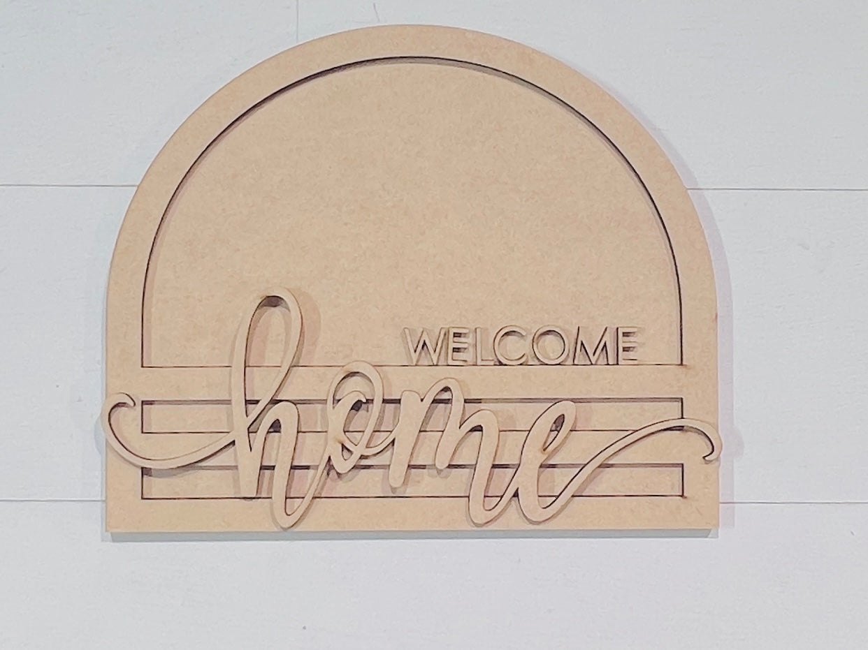 Welcome Home Arch DIY BLANK