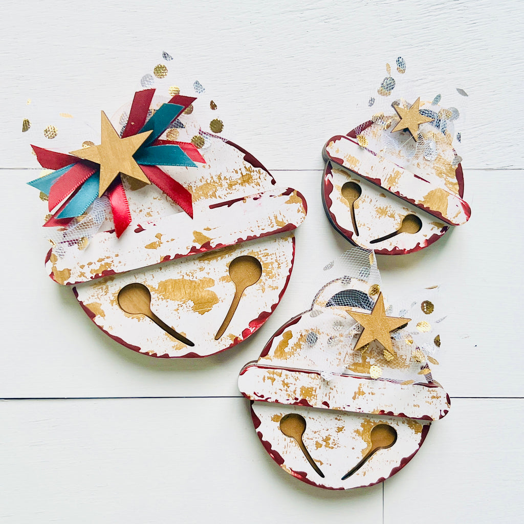 Jingle Bell Shelf Sitters DIY KIT - 129