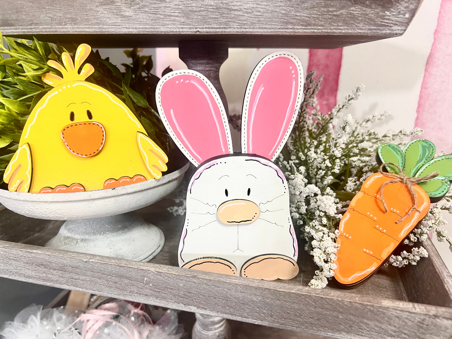 Easter Bunny and Chick Trio DIY BLANK