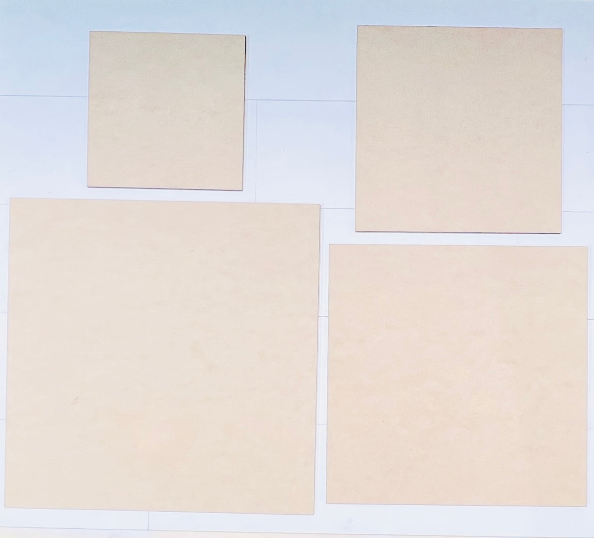 Square Wooden Blanks - Pack of 5