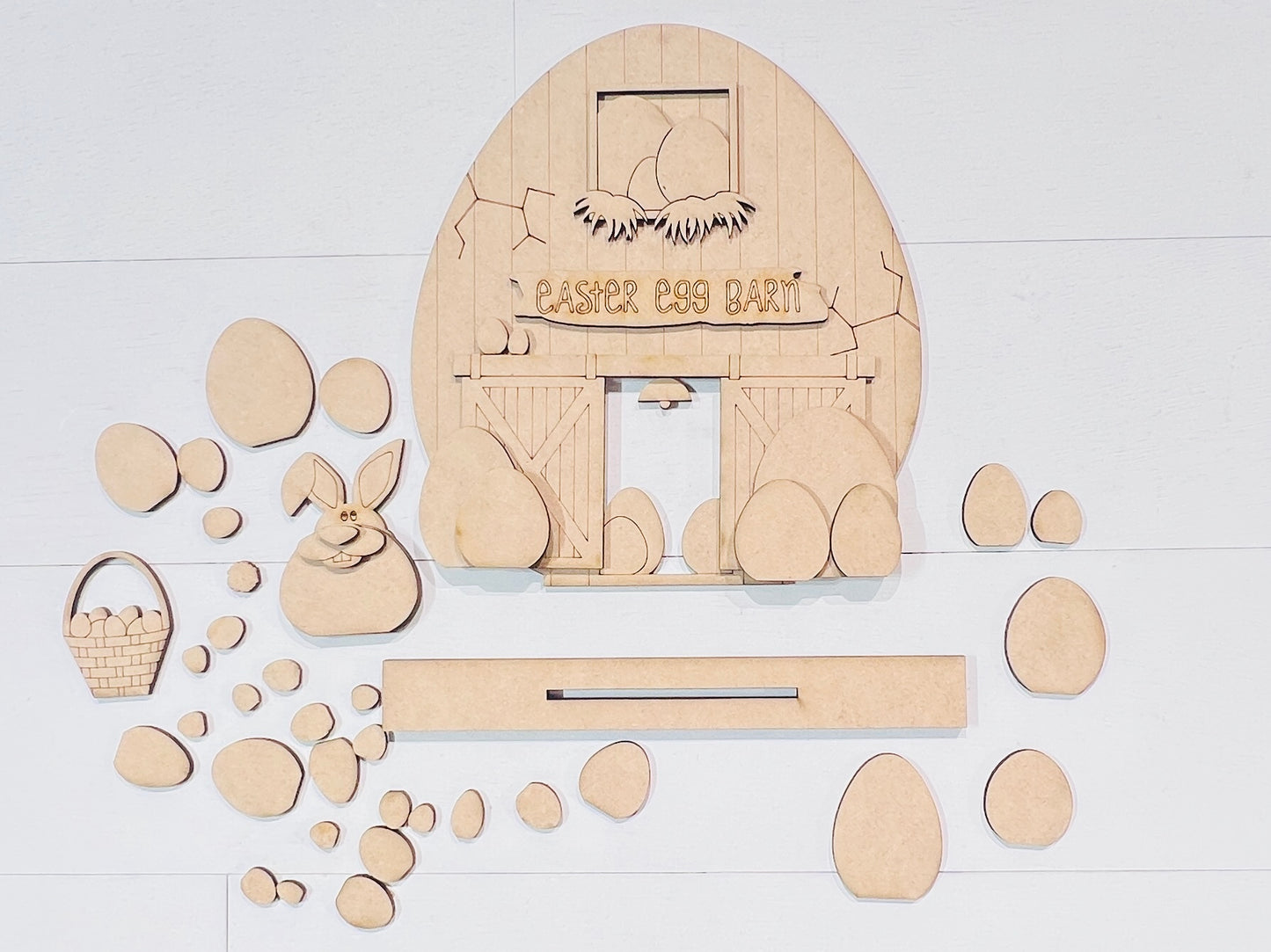 Easter Egg Farm Barn DIY Blanks