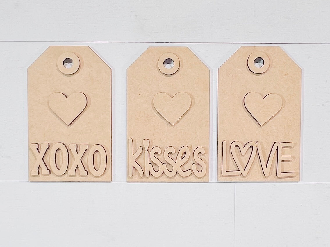 Valentine's Tag Set DIY Blanks - 624