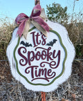 It's Spooky Time Scalloped Door Hanger