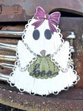 Lace Ghost Boo Hanger