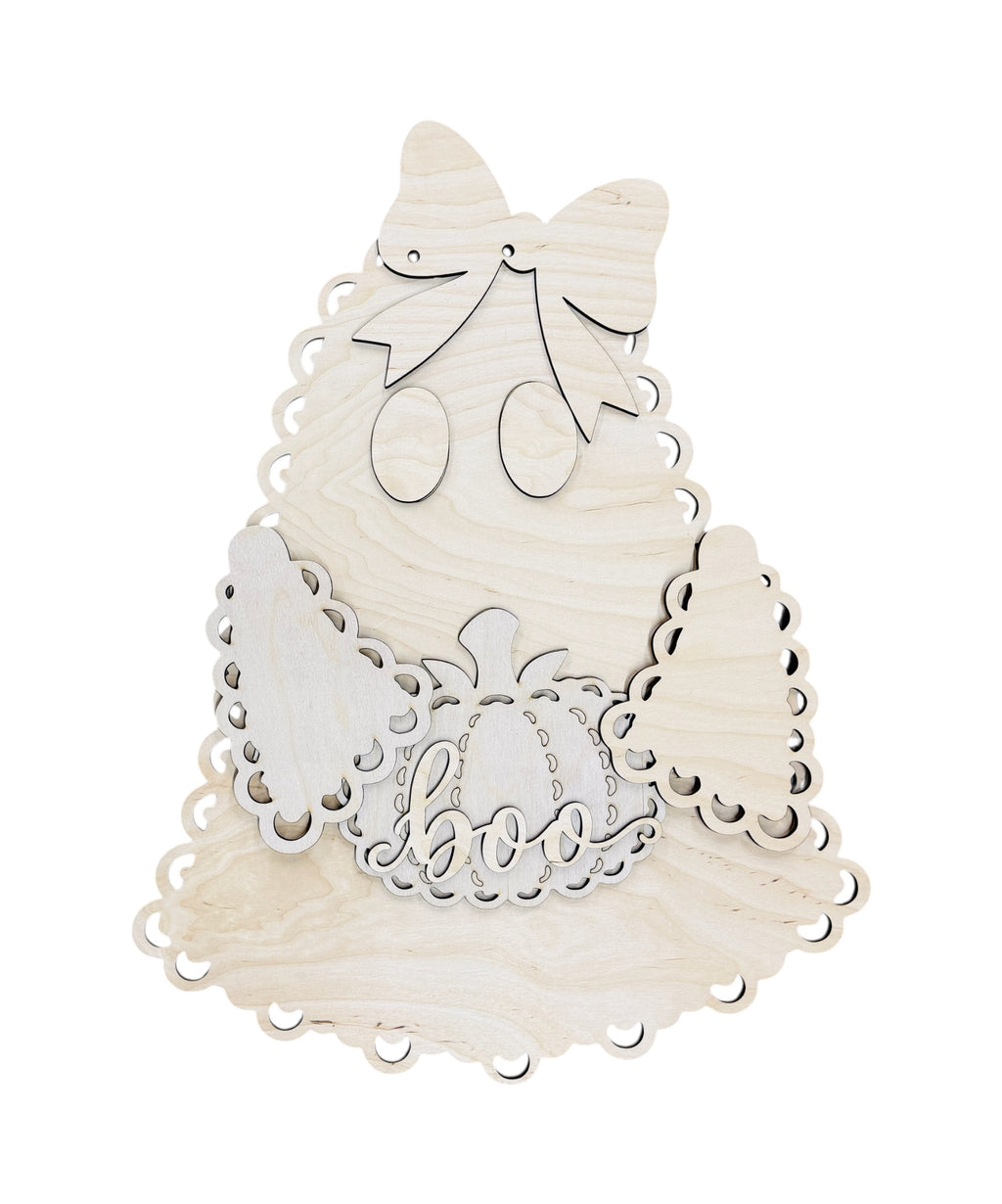 Lace Ghost Boo Hanger