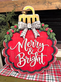 Merry & Bright Ornament Door Hanger