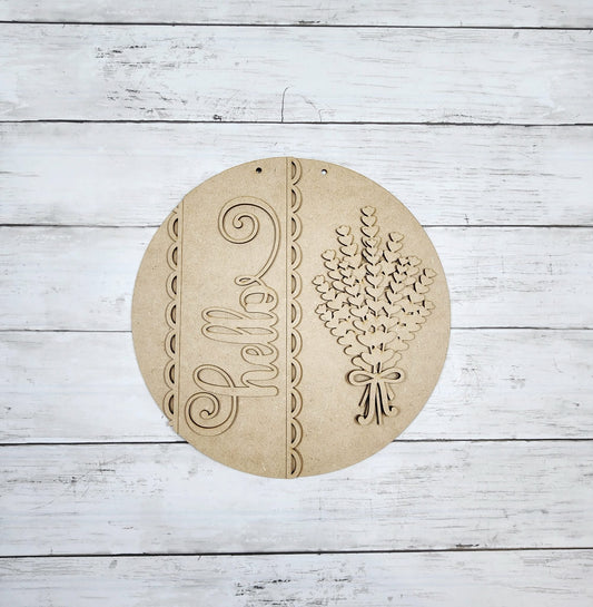 Lavender Round Hanger (two sizes)