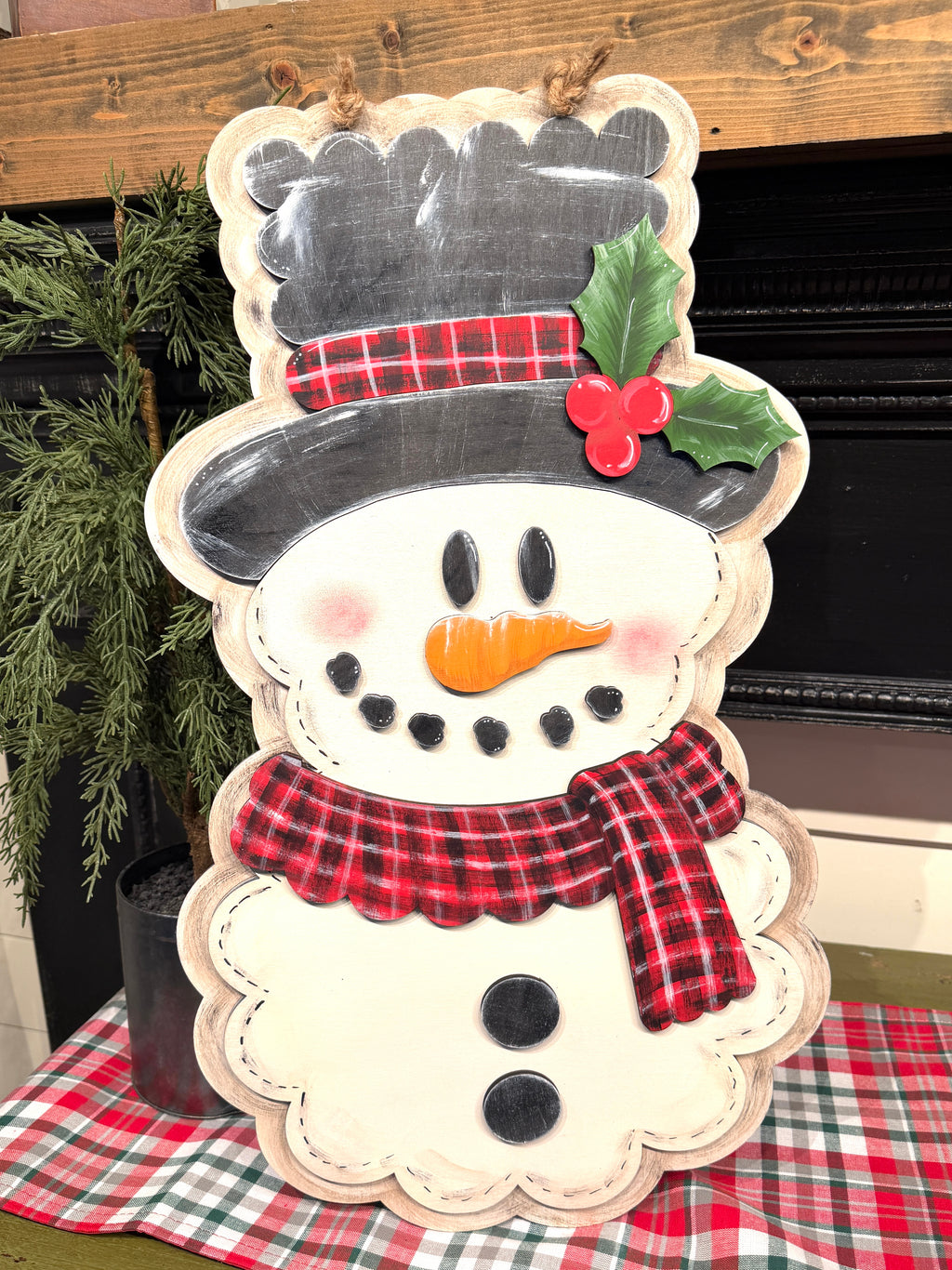 Snowman Door Hanger