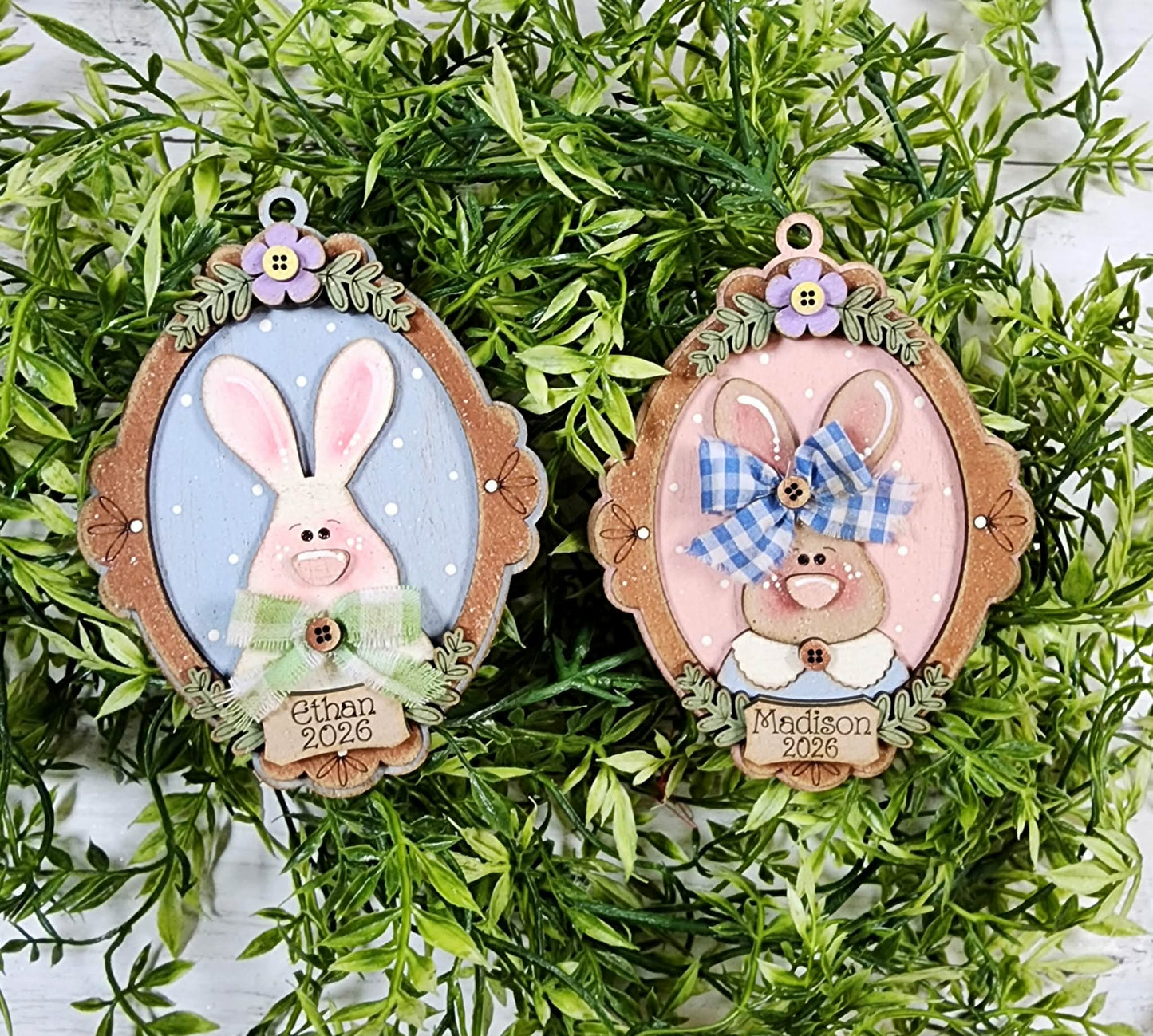 Prim Easter Framed Easter Basket Tags