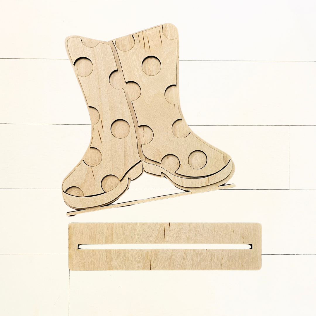 Spring Rain Boots Shelf Sitter DIY KIT