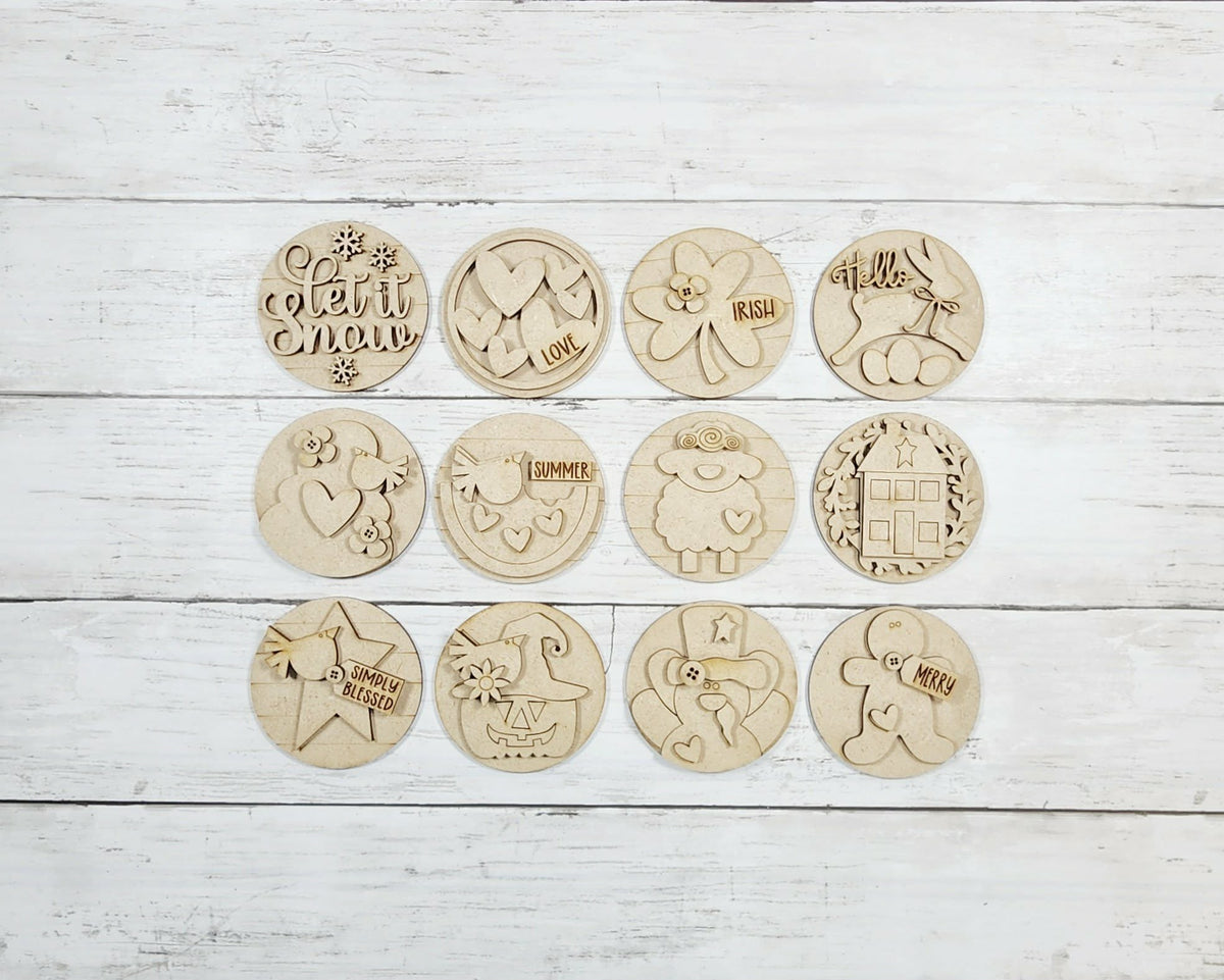 3" Round Interchangeables - Heirloom Collection