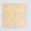 Morning Star unfinished wooden quilt block