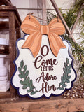 O Come Let Us Adore Him Canvas
