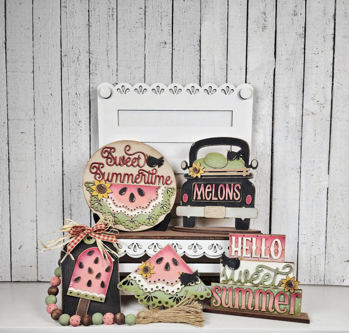 Vintage Watermelon Decor Set