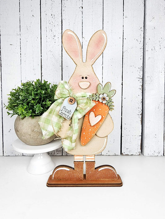Prim Easter Standing Carrot Bunny