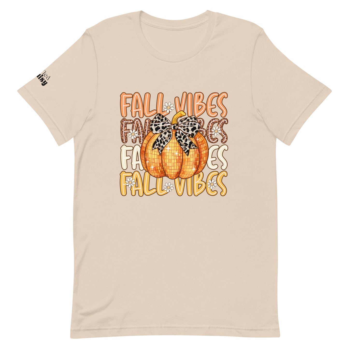 Fall Vibes with Pumpkin and Bow Branded Shirt