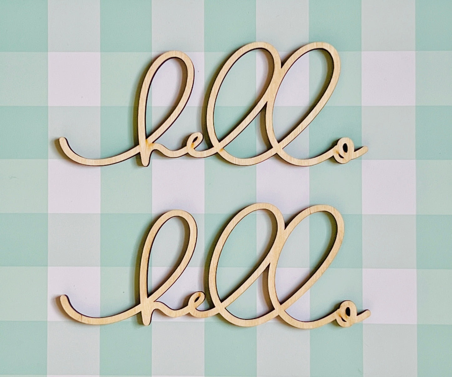 Hello Script Cutout Bundle DIY KIT