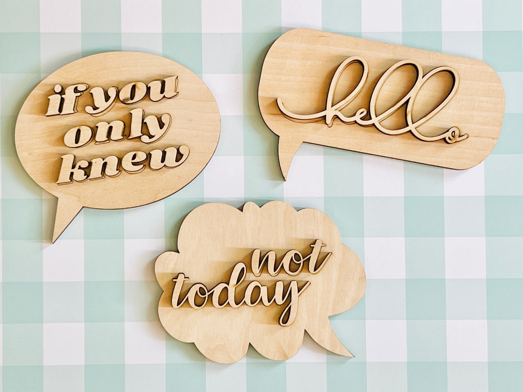 Tiered Tray Thought Bubbles DIY KIT