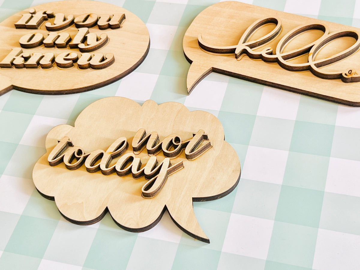 Tiered Tray Thought Bubbles DIY KIT