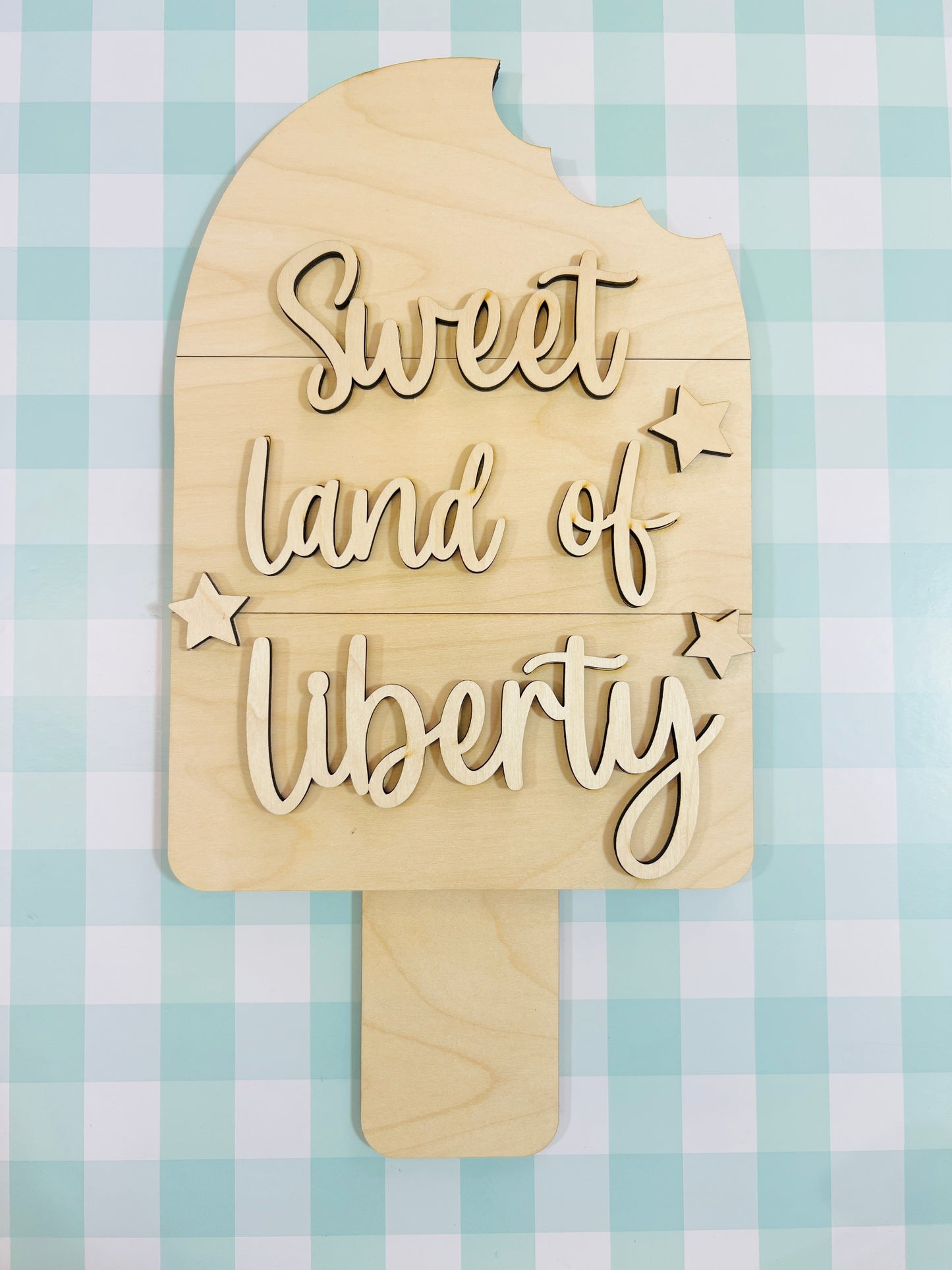 20" Sweet Land of Liberty Door Hanger DIY KIT