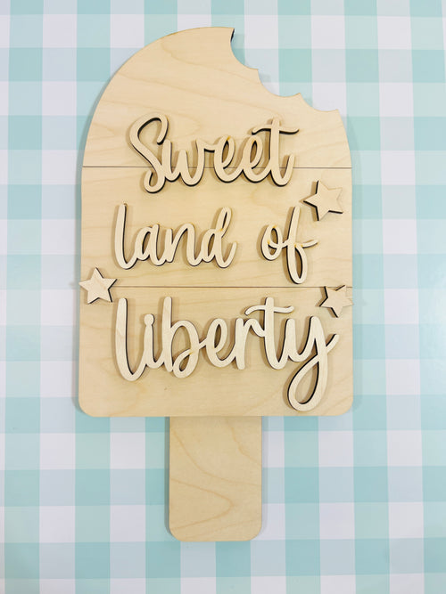 18" Sweet Land of Liberty Door Hanger DIY KIT - 594