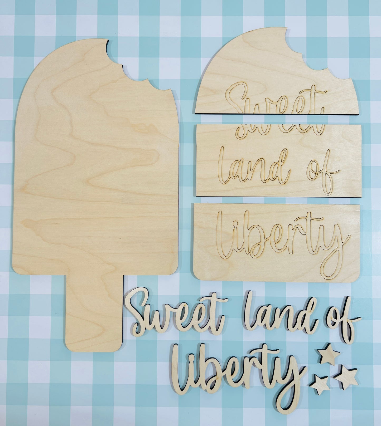 20" Sweet Land of Liberty Door Hanger DIY KIT